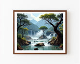 Paint By Numbers waterfall landscape